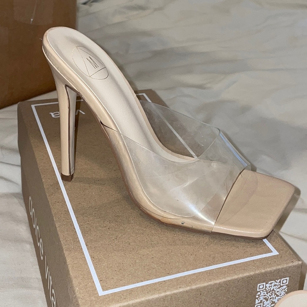 Clear Stiletto Heels